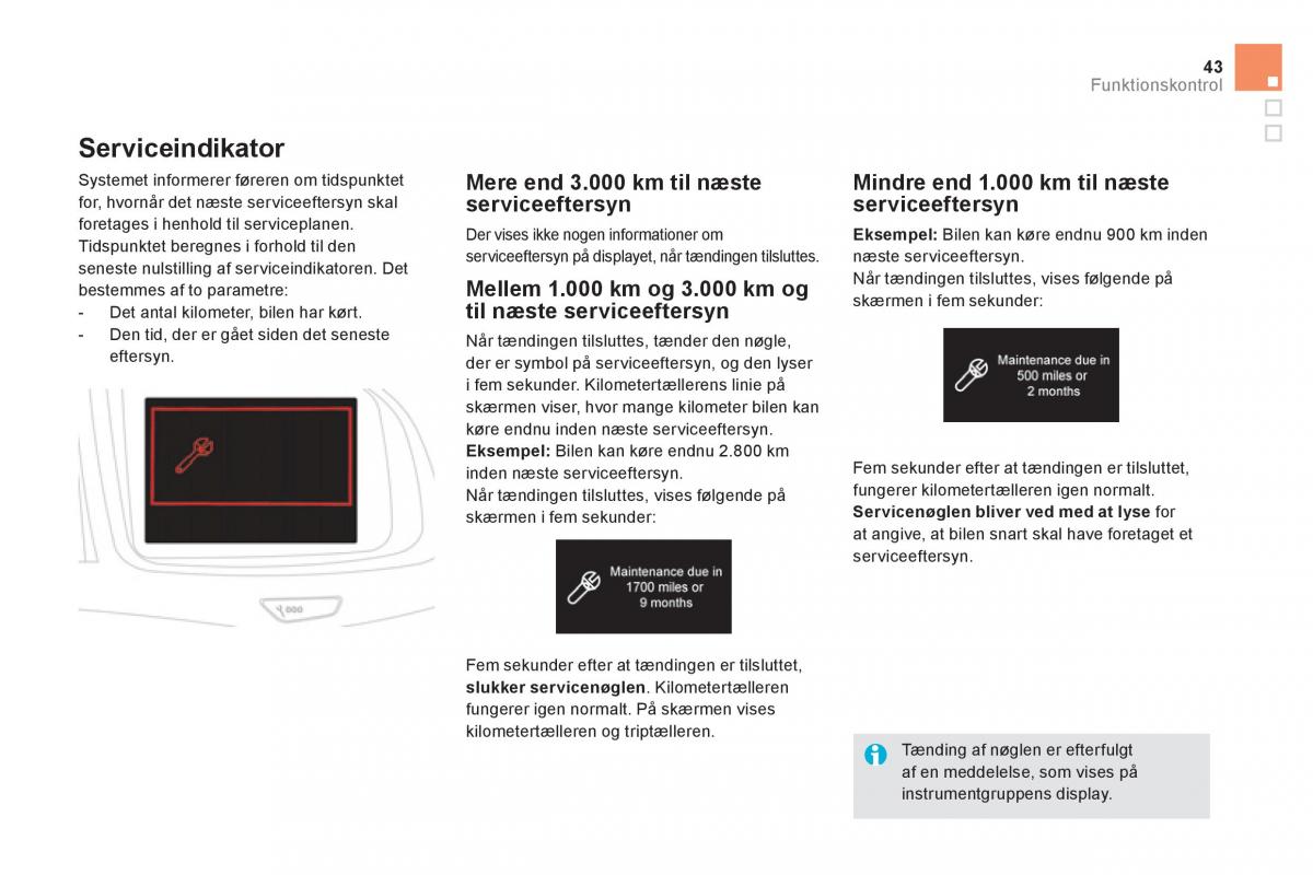 Citroen DS5 Bilens instruktionsbog / page 45