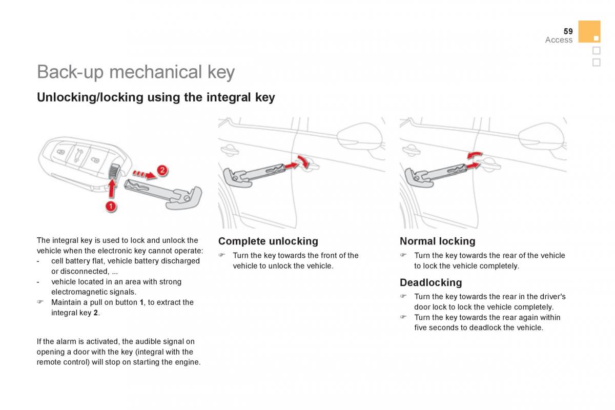 Citroen DS5 owners manual / page 61