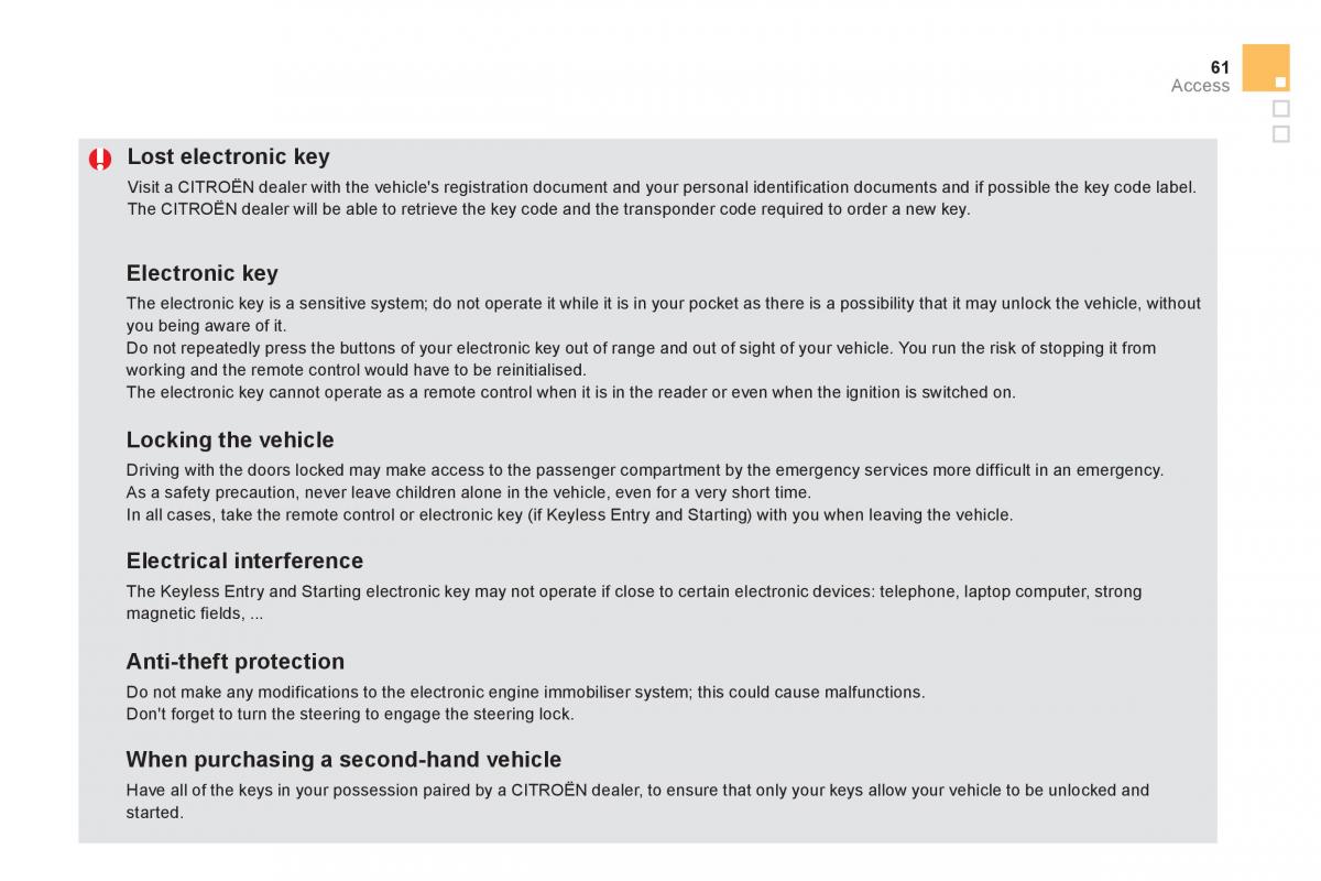 Citroen DS5 owners manual / page 63