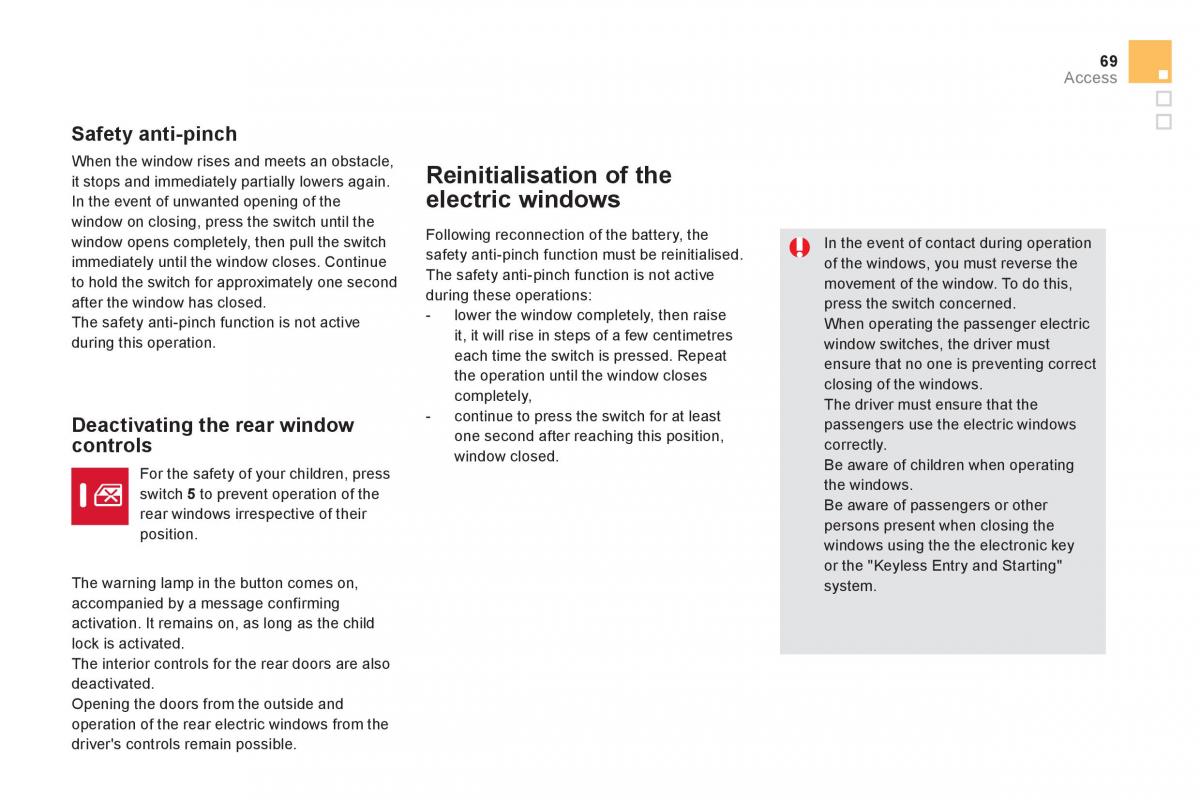 Citroen DS5 owners manual / page 71