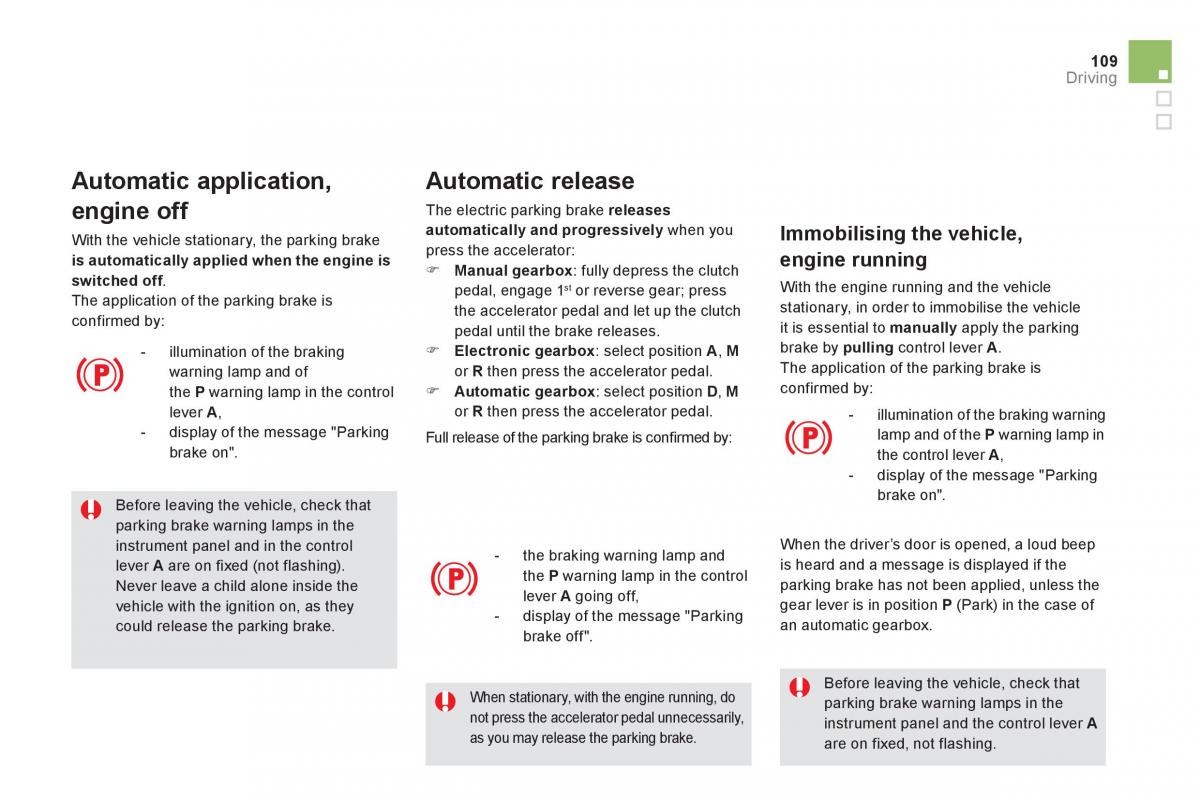 Citroen DS5 owners manual / page 111