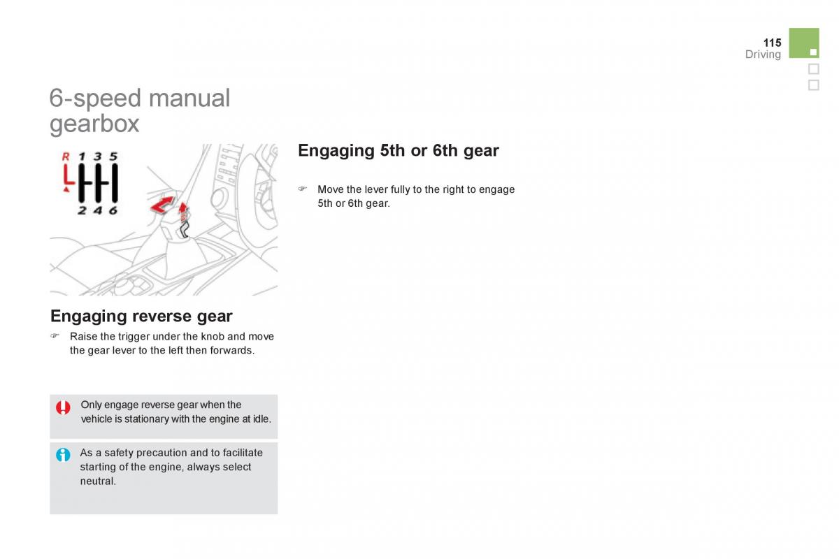 Citroen DS5 owners manual / page 117