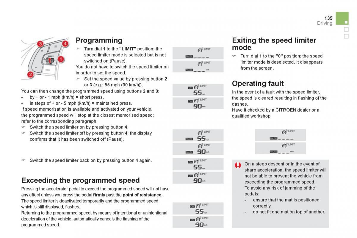 Citroen DS5 owners manual / page 137