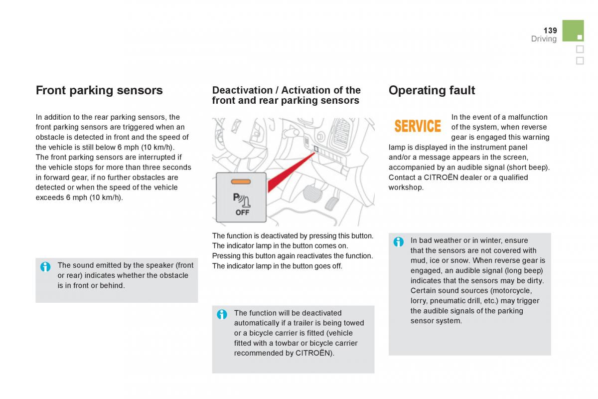 Citroen DS5 owners manual / page 141