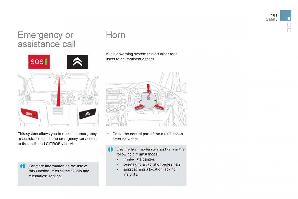 Citroen DS5 owners manual / page 183