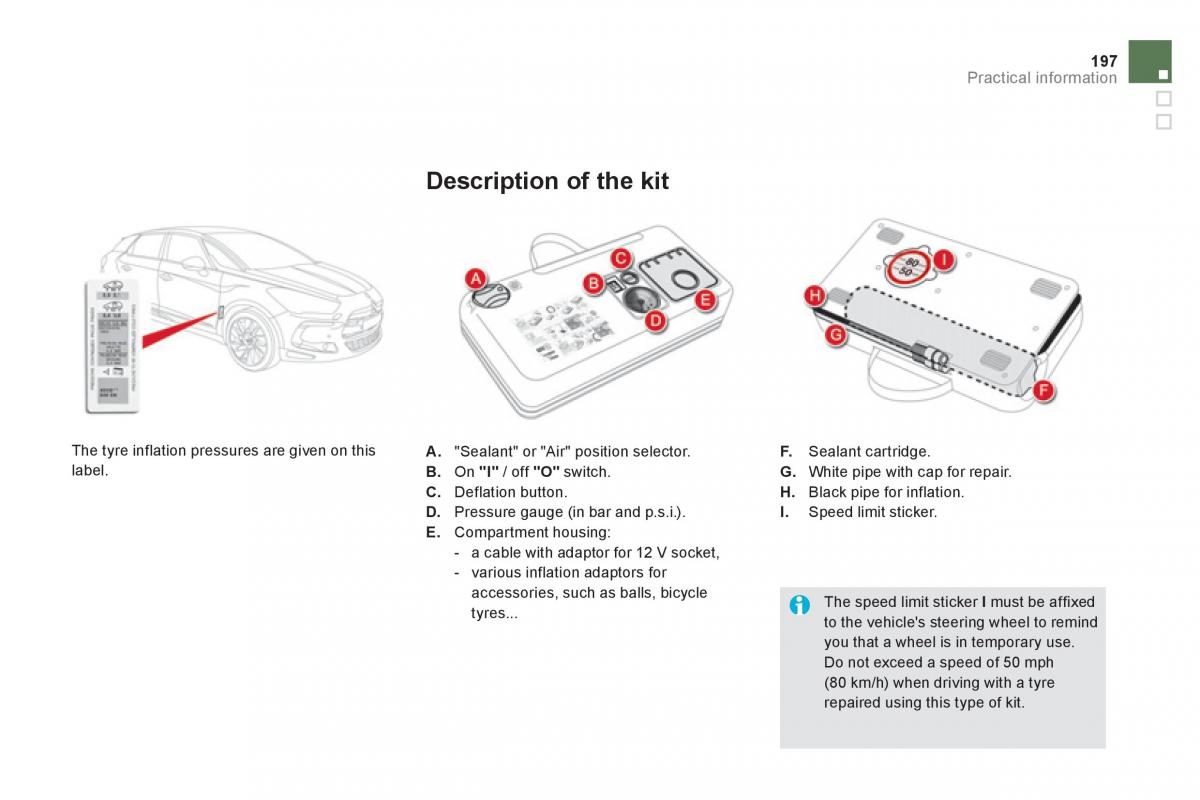 Citroen DS5 owners manual / page 199