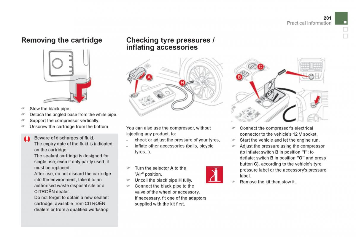 Citroen DS5 owners manual / page 203