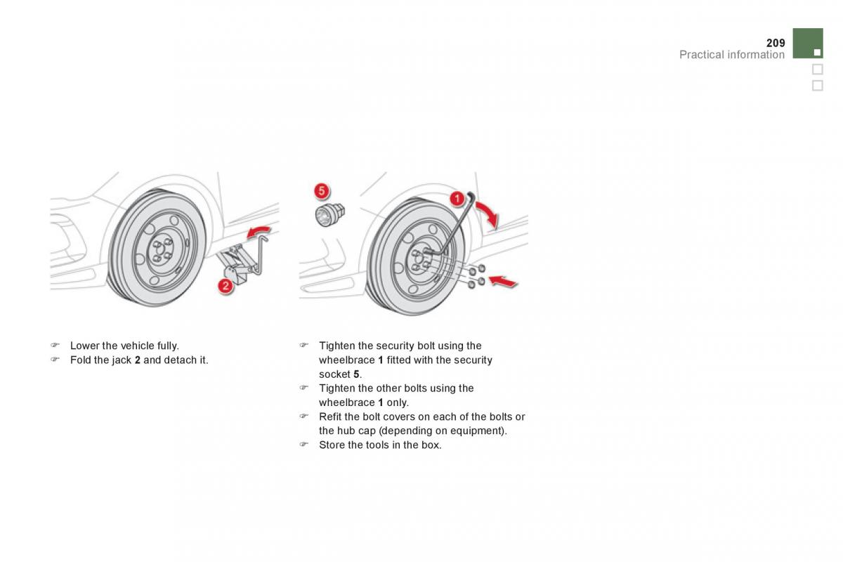 Citroen DS5 owners manual / page 211