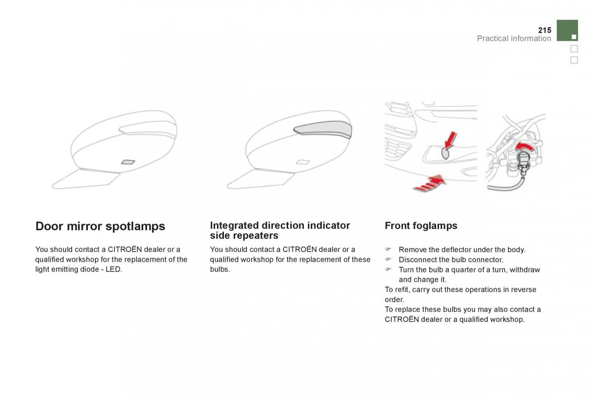 Citroen DS5 owners manual / page 217