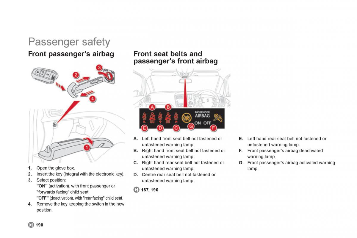 Citroen DS5 owners manual / page 22