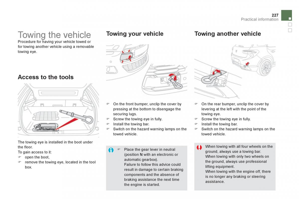 Citroen DS5 owners manual / page 229