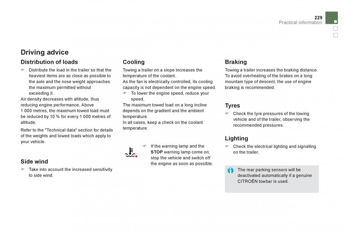 Citroen DS5 owners manual / page 231