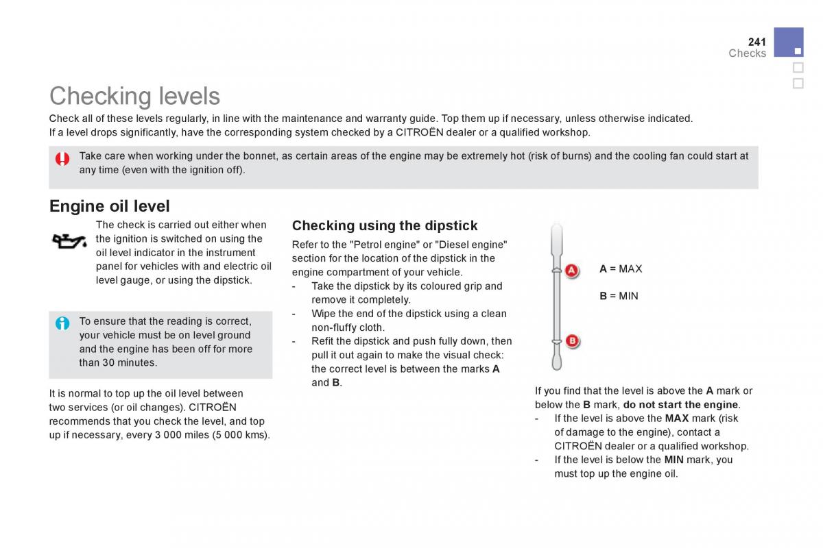 Citroen DS5 owners manual / page 243