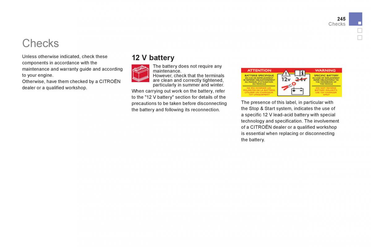 Citroen DS5 owners manual / page 247