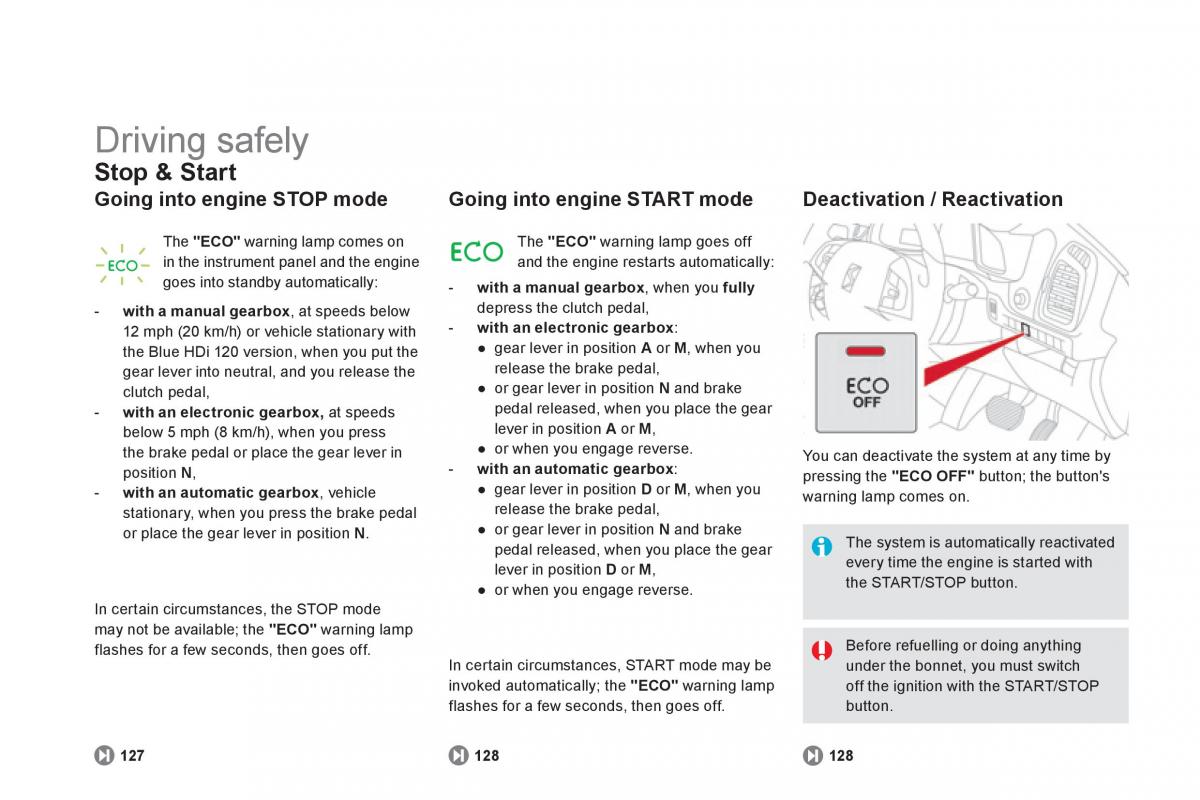 Citroen DS5 owners manual / page 26