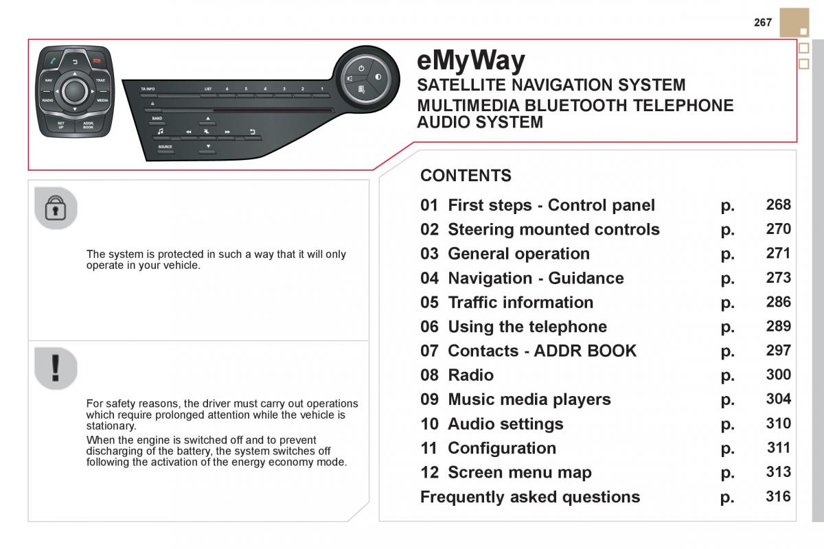 Citroen DS5 owners manual / page 269