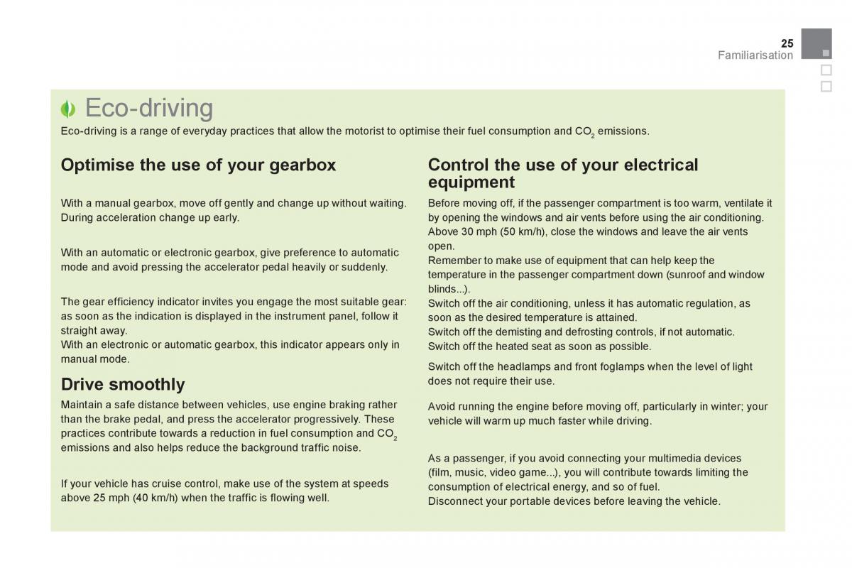 Citroen DS5 owners manual / page 27