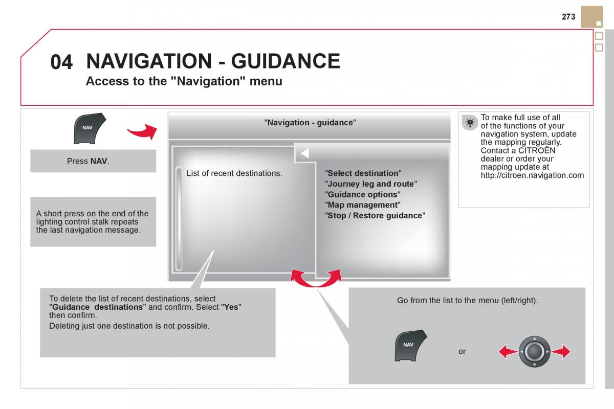 Citroen DS5 owners manual / page 275