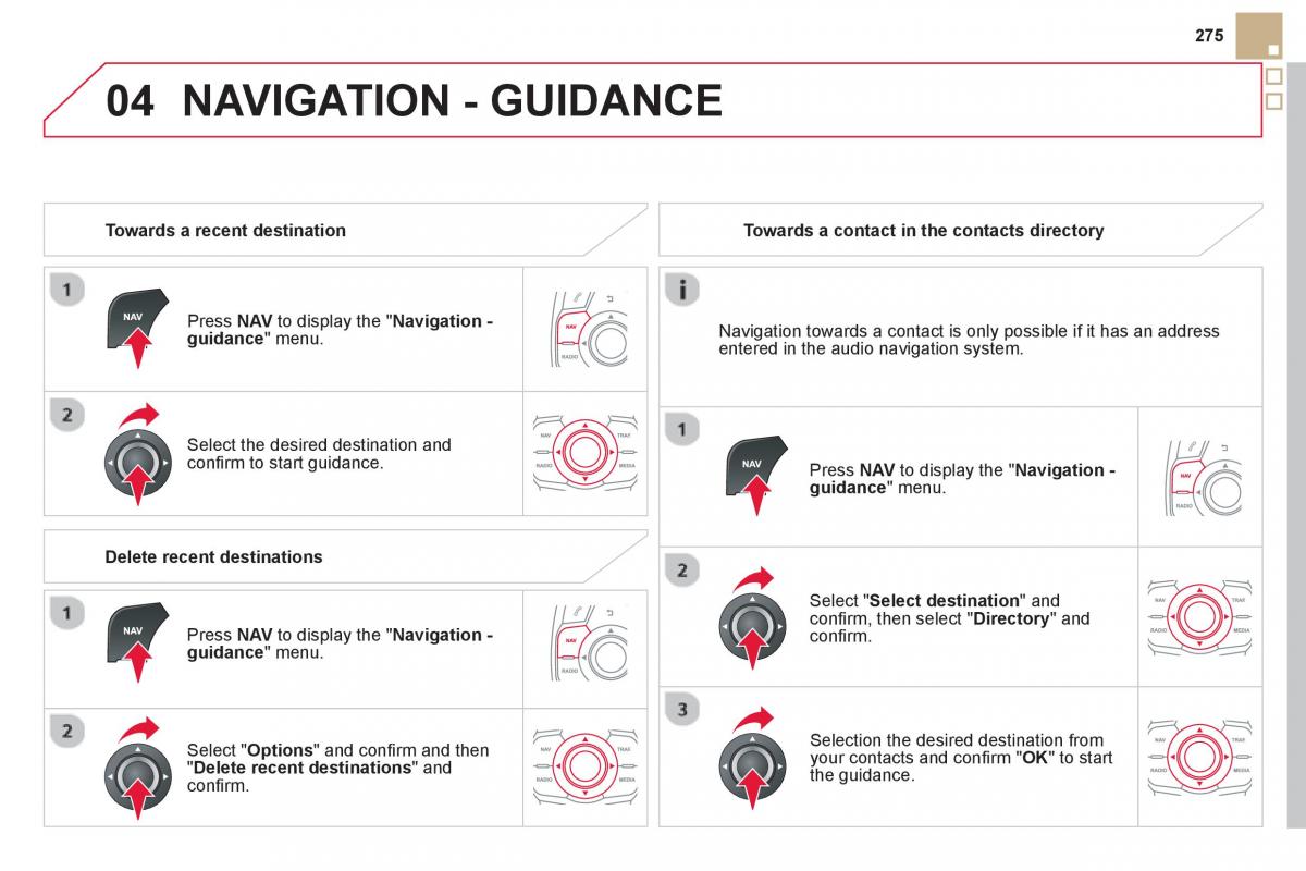 Citroen DS5 owners manual / page 277