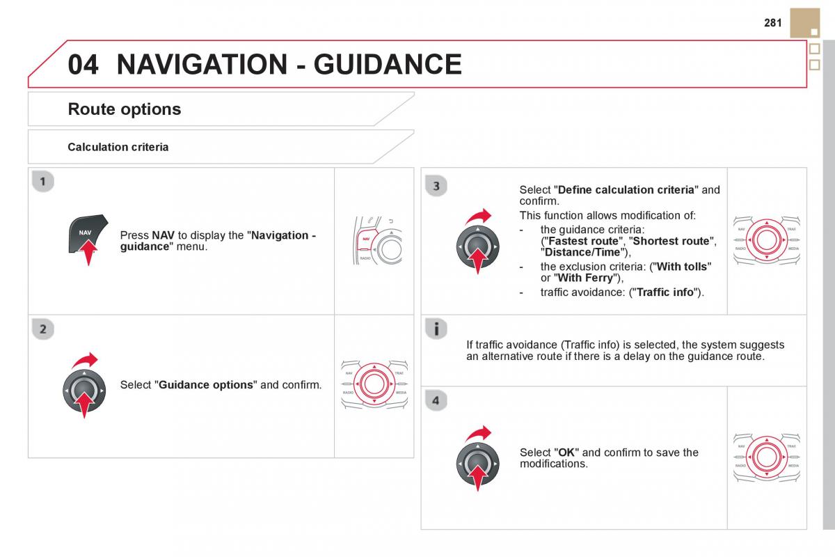 Citroen DS5 owners manual / page 283