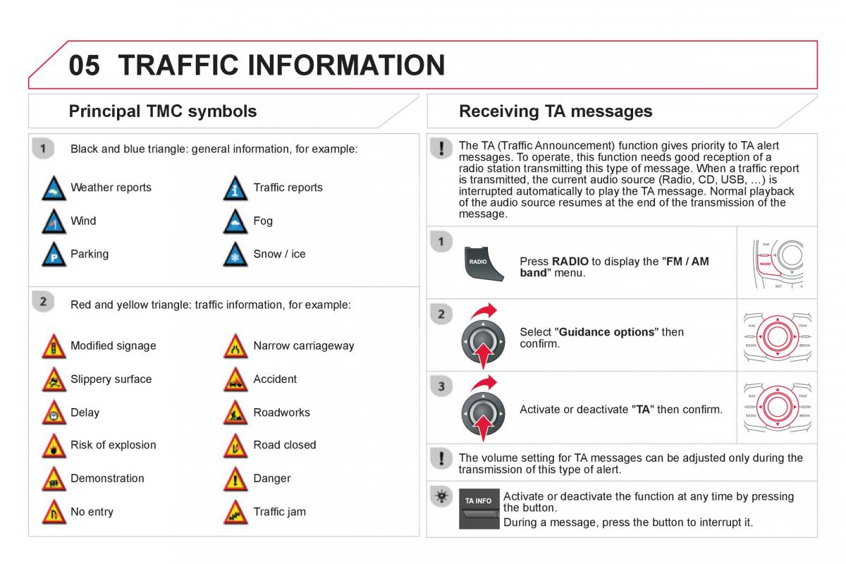 Citroen DS5 owners manual / page 290