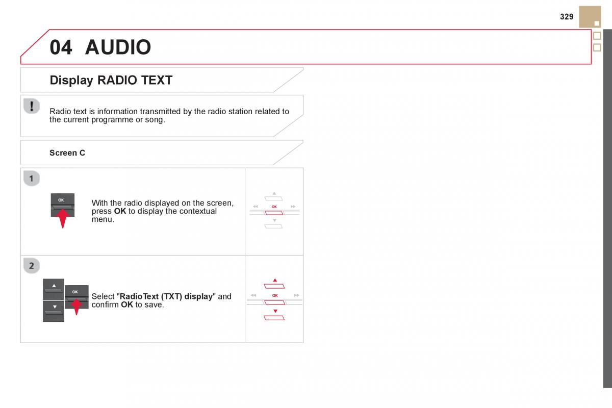 Citroen DS5 owners manual / page 331