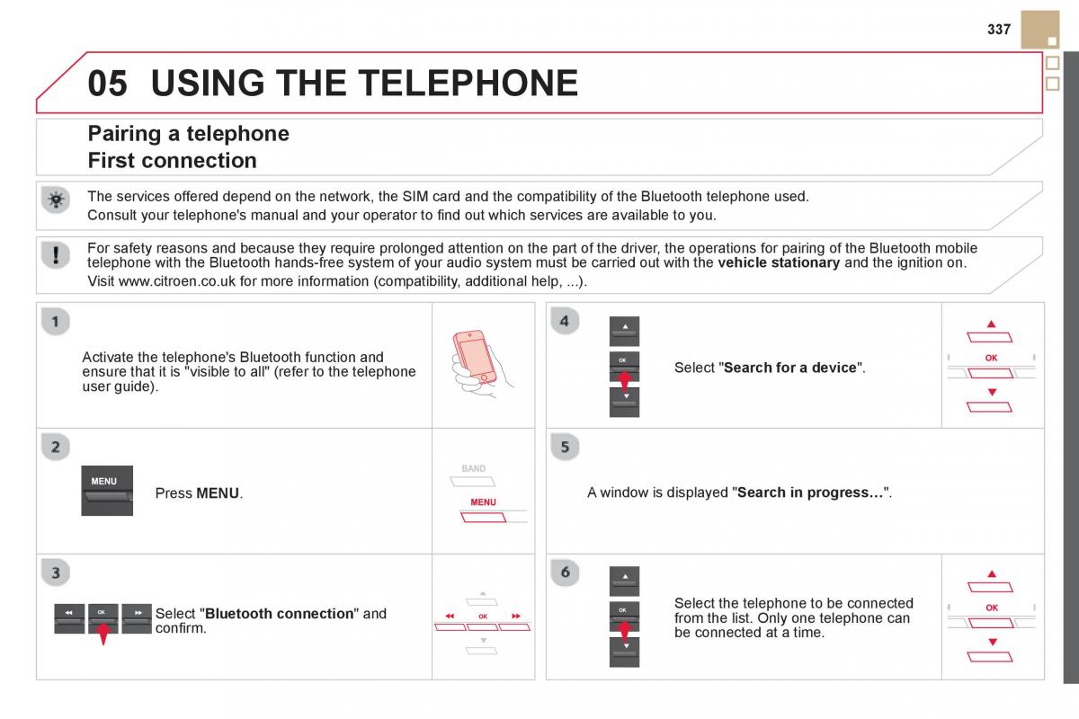 Citroen DS5 owners manual / page 339