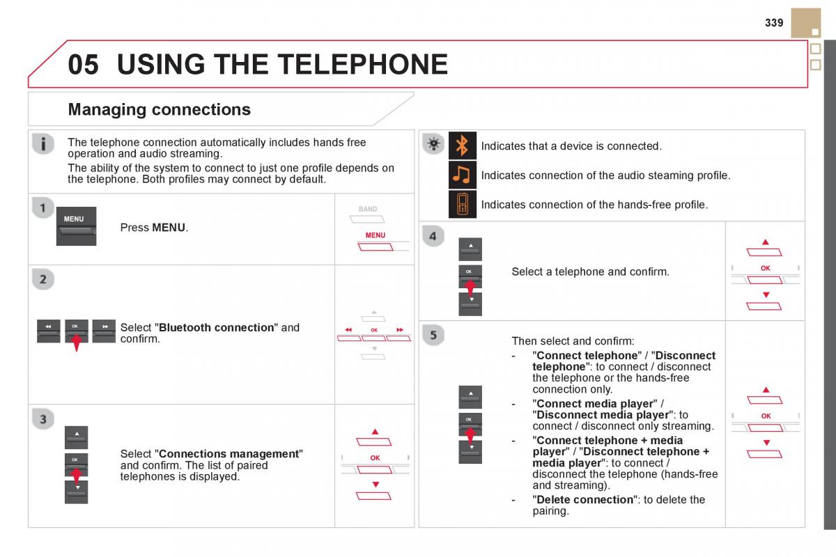 Citroen DS5 owners manual / page 341