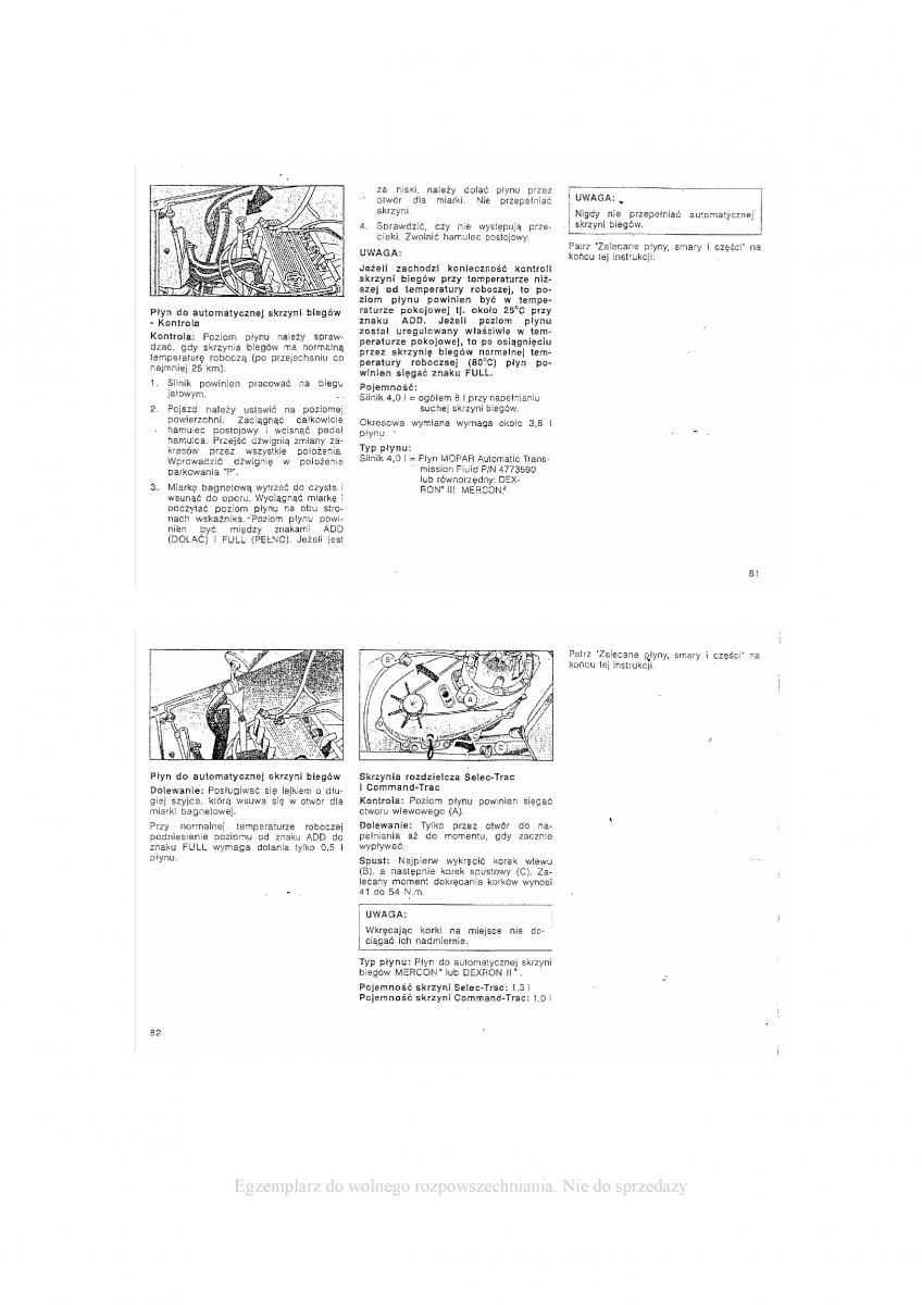 Jeep Cherokee XJ instrukcja obslugi / page 41