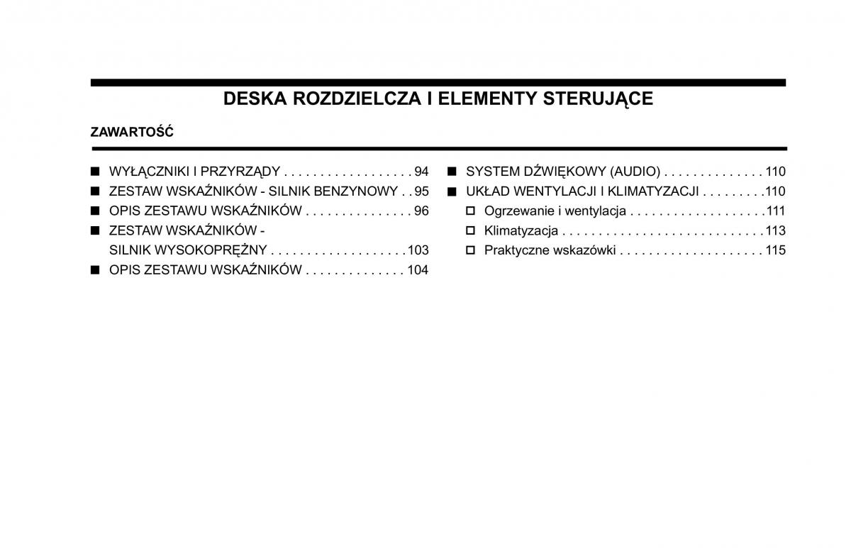 Jeep Cherokee KJ instrukcja obslugi / page 94