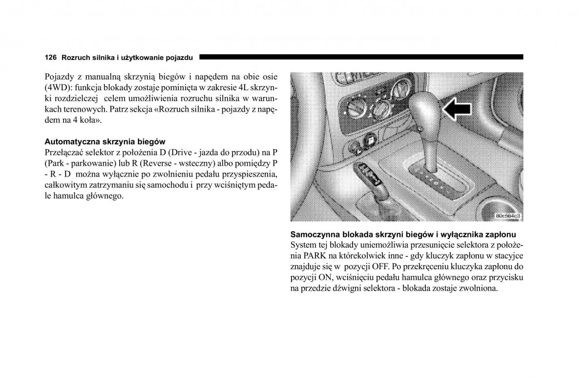 Jeep Cherokee KJ instrukcja obslugi / page 127