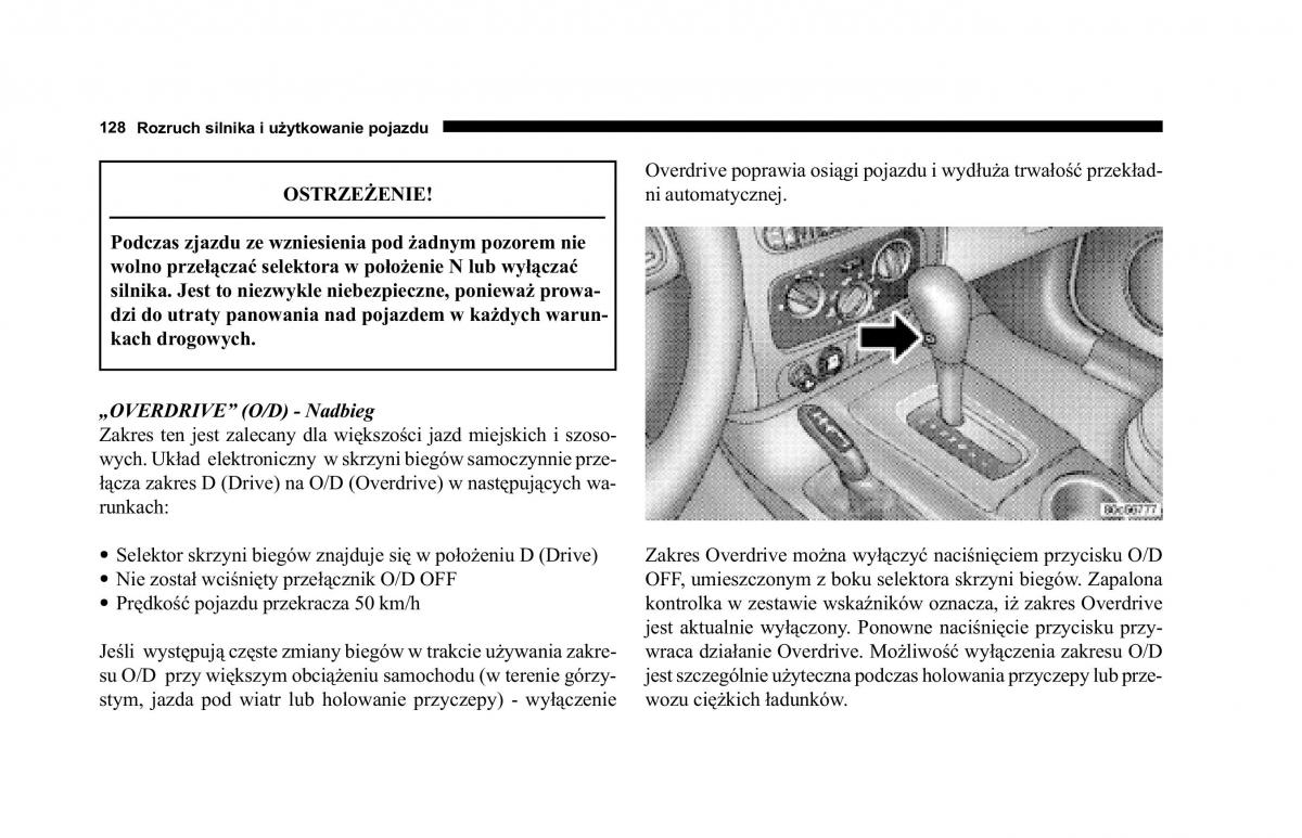 Jeep Cherokee KJ instrukcja obslugi / page 129