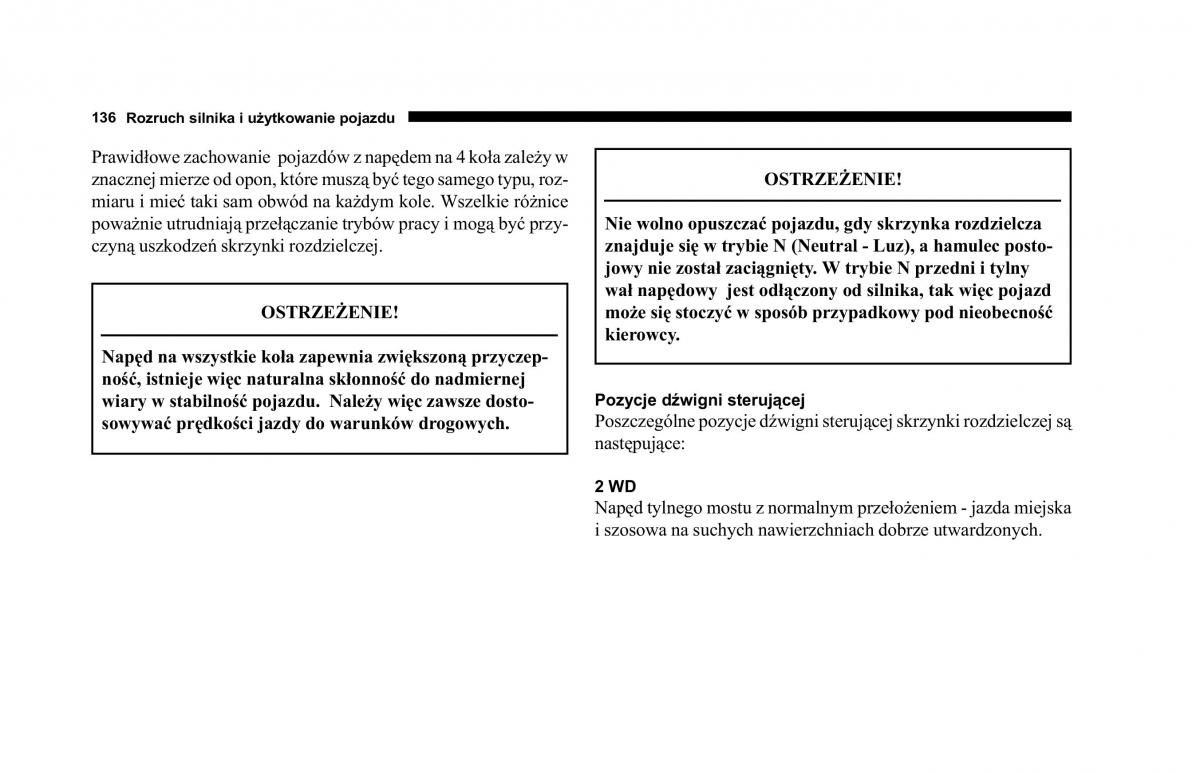 Jeep Cherokee KJ instrukcja obslugi / page 137