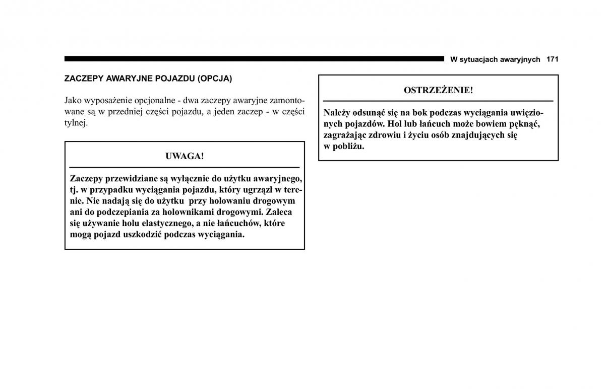 Jeep Cherokee KJ instrukcja obslugi / page 172