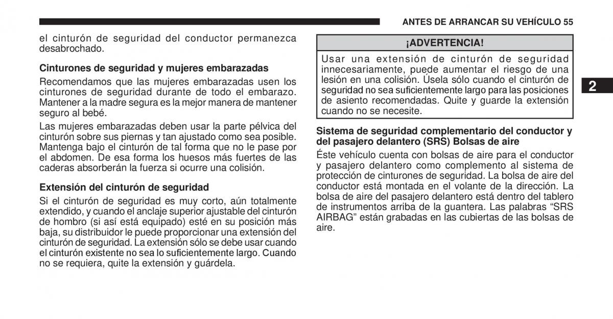 Jeep Cherokee KK manual del propietario / page 56