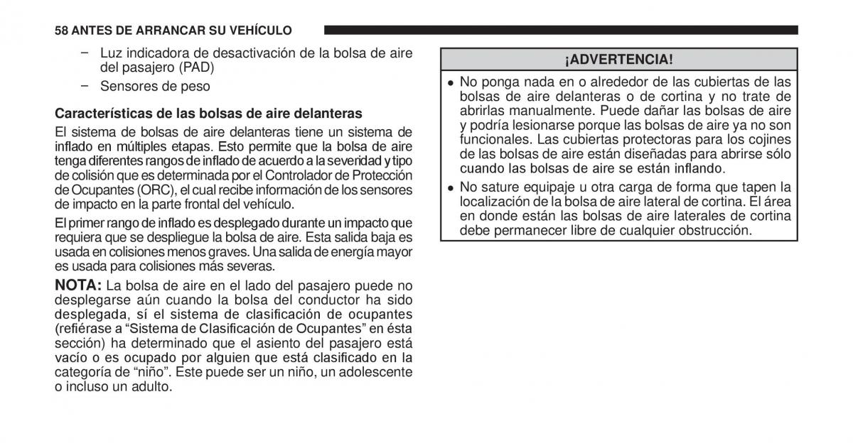 Jeep Cherokee KK manual del propietario / page 59