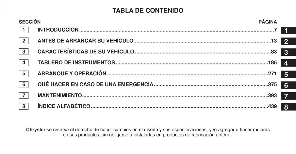 Jeep Cherokee KK manual del propietario / page 6