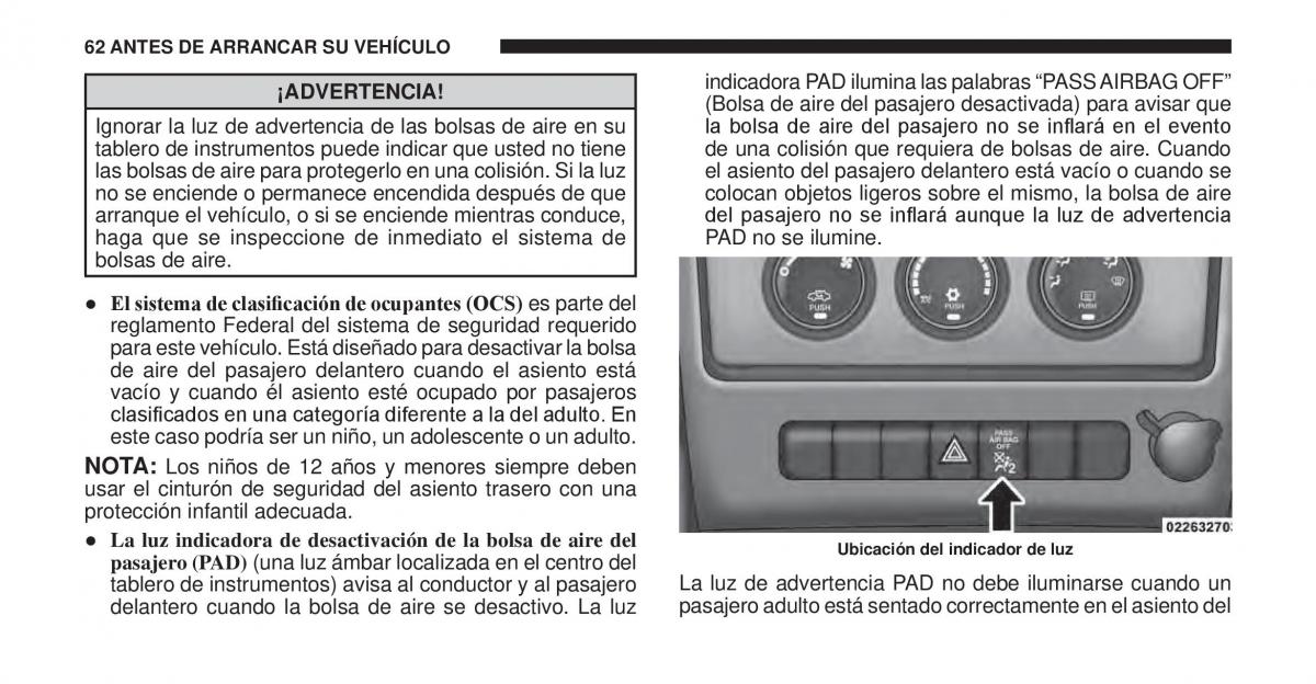 Jeep Cherokee KK manual del propietario / page 63