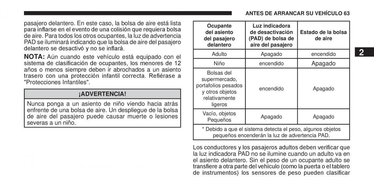 Jeep Cherokee KK manual del propietario / page 64