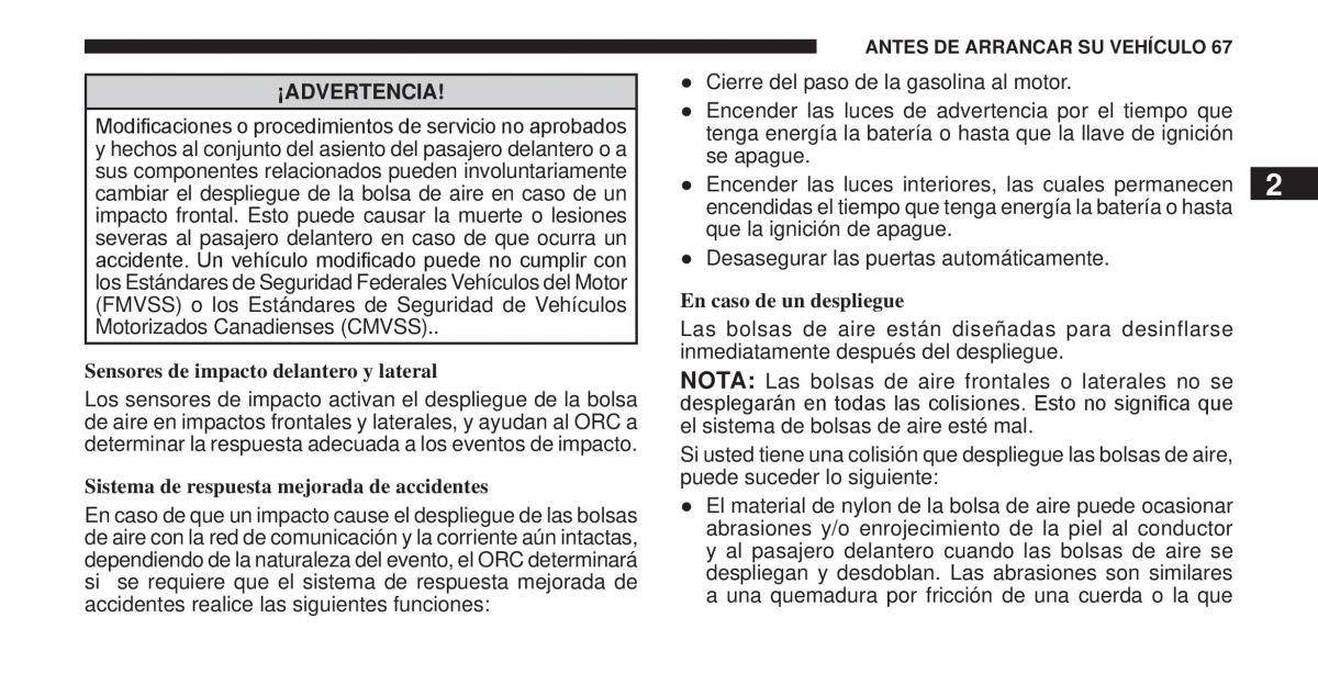 Jeep Cherokee KK manual del propietario / page 68