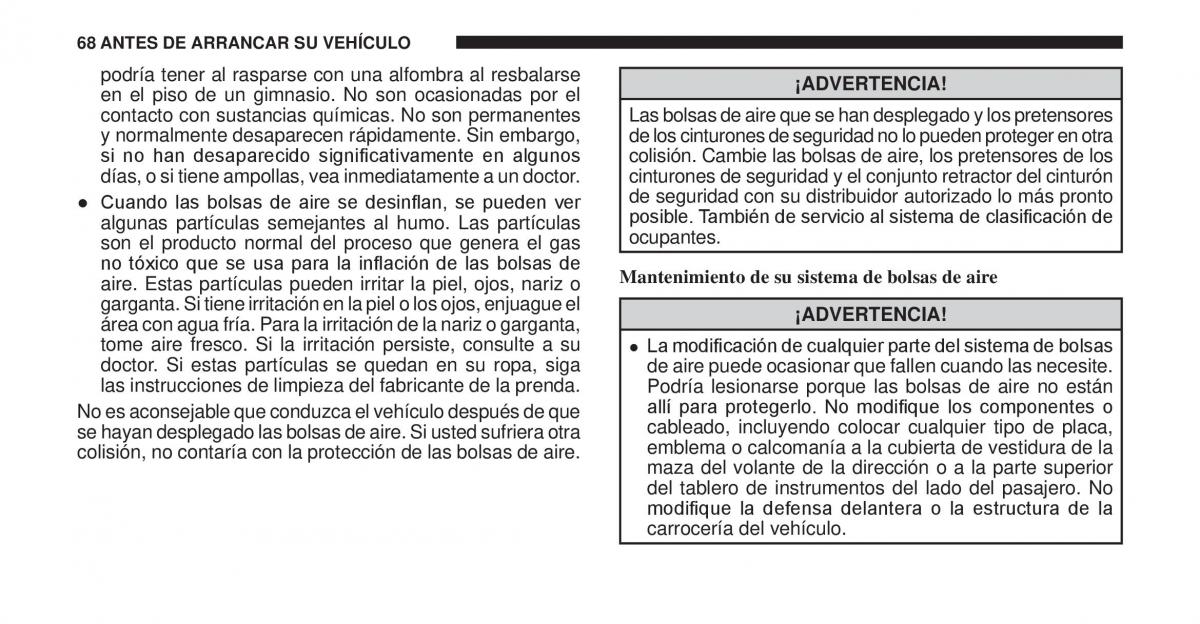 Jeep Cherokee KK manual del propietario / page 69