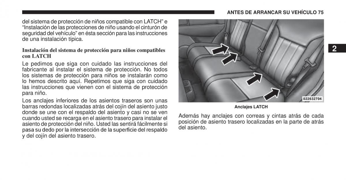 Jeep Cherokee KK manual del propietario / page 76