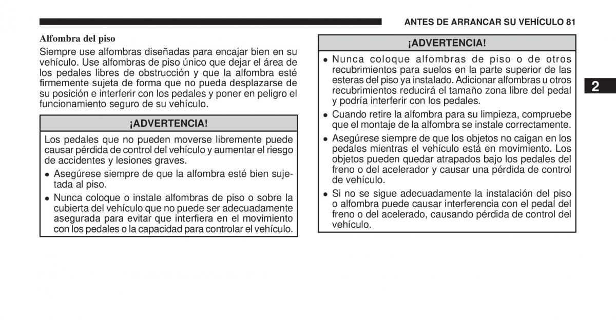 Jeep Cherokee KK manual del propietario / page 82