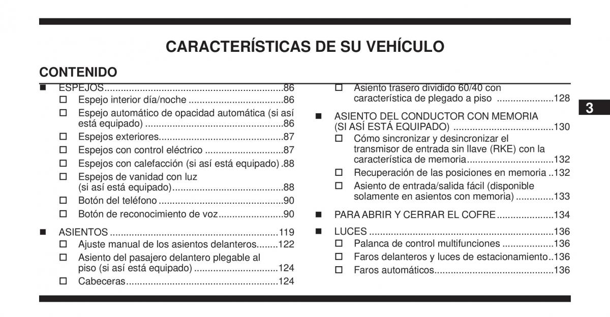 Jeep Cherokee KK manual del propietario / page 84