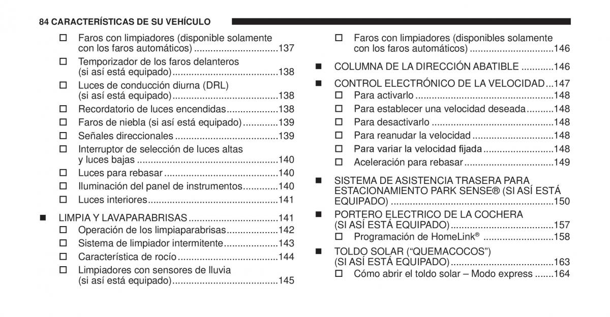 Jeep Cherokee KK manual del propietario / page 85