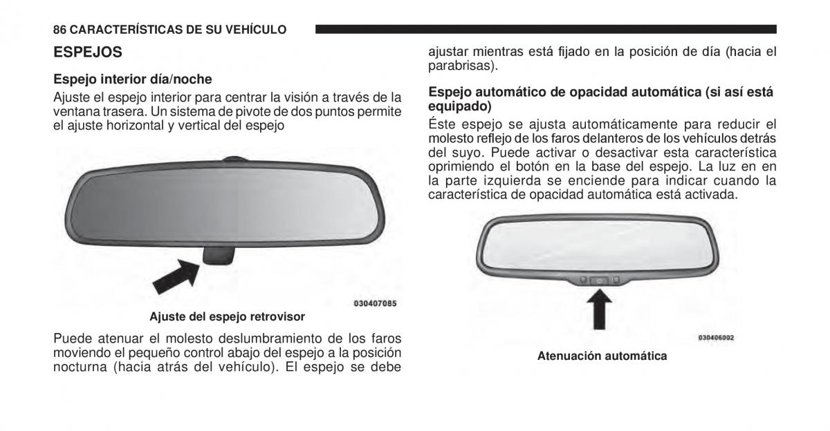 Jeep Cherokee KK manual del propietario / page 87