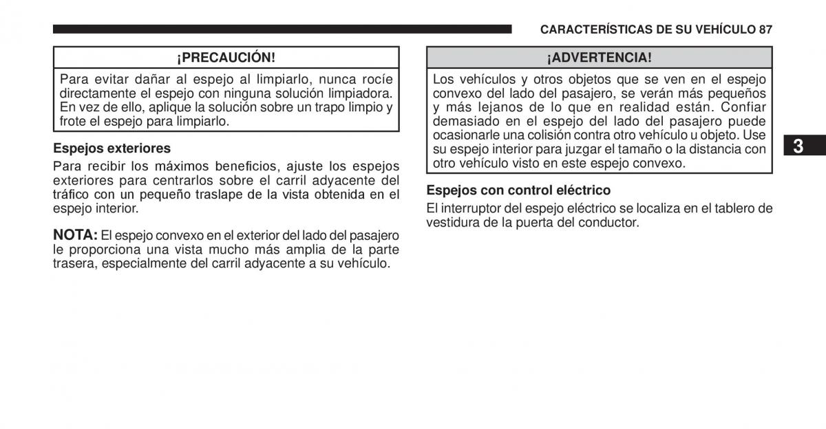 Jeep Cherokee KK manual del propietario / page 88