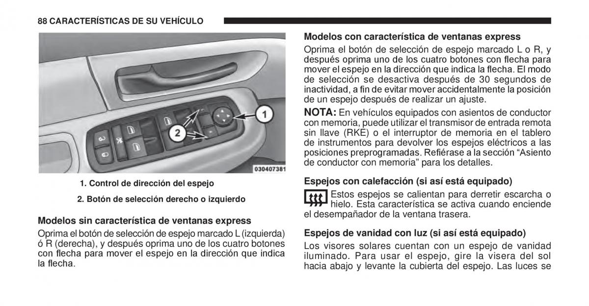 Jeep Cherokee KK manual del propietario / page 89