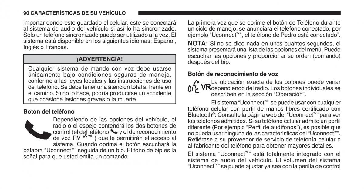 Jeep Cherokee KK manual del propietario / page 91