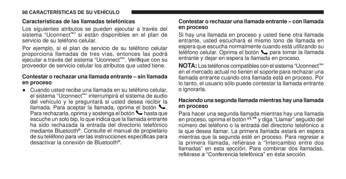 Jeep Cherokee KK manual del propietario / page 99